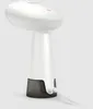 A white and gray handheld garment steamer on a light gray background. Voir les images du produit