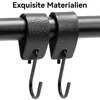 5er-Set S-Haken, 12,5×3 cm,schwarz, vielseitig als Produktbild-Vorschau 4