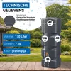 4rain QUADRO Wandtank 170 Liter graphite grey Productafbeelding-voorbeeld 3