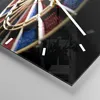 Wanduhr - Quadrat - Glasuhr - Pfeil Darts Spaß Schild - Produktbild-Vorschau 5