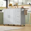 Isola da cucina mobile Merax con piano di lavoro Anteprima dell’immagine prodotto 2