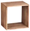 Wohnling Massivholz Akazie Cube Regal 43,5 x 43,5 x 33 cm Anteprima dell’immagine prodotto 6