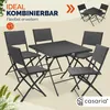 CASARIA® Polyrattan Balkonmöbel 3 tlg. Klappbar Produktbild-Vorschau 7