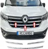 Nerezové chromové lišty mřížky chladiče vhodné pro Renault Náhled obrázku produktu 1