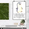 Mr. & Mrs. Panda Bild Pinguin Tourette DIN A2 - Weiß - Produktbild-Vorschau 2