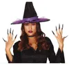 Unghie nere da strega 10 pezzi - Halloween Anteprima dell’immagine prodotto 1
