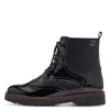s.Oliver Damen Stiefelette Lack Brogue Flügelkappe Produktbild-Vorschau 4