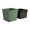 A green planter and a black insert are shown against a white background. Produktbild-Vorschau