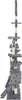 vidaXL Cat Scratching Post Sisal 230-250 cm Paw Print Grey Náhľad obrázku produktu 3