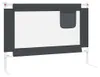 vidaXL Kleinkind-Bettschutzgitter Dunkelgrau 90x25 cm Stoff Produktbild-Vorschau 3