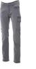 A pair of gray cargo jeans is shown against a white background. Produktbild-Vorschau
