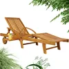 CASARIA® Chaise Longue Jardin Exterieur Tami Sun En Bois D Voir les images du produit 1