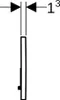Geberit 115.770.KA.5, Spülplatte, Chrom, Geberit, 246 mm, Produktbild-Vorschau 6