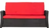 Bankkissen 130×60×50x7 cm Rot – Sitzkissen für Gartenbank Produktbild-Vorschau 1