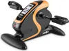 A black and orange mini exercise bike with a digital display and pedals, shown on a white background. Náhľad obrázku produktu