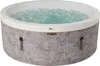 A round, inflatable hot tub filled with bubbling water, set against a plain white background. Náhled obrázku produktu