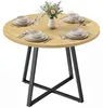 HOMCOM Esstisch 100 x 100 cm Runder Esszimmertisch für 4 Produktbild-Vorschau 1