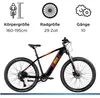 Zündapp Z808 E Bike Mountainbike 29 Zoll schwarz orange Produktbild-Vorschau 3
