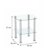Halmar | Couchtisch Glas - CANARIA - Transparent - Produktbild-Vorschau 3