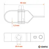 Drahtspanner Zaunspanner Grün 10 Stück Länge 90mm Spanner Produktbild-Vorschau 4