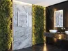 A modern bathroom with a vertical garden and a white towel radiator. Náhľad obrázku produktu