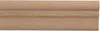 A close-up of a wooden molding strip. Voir les images du produit