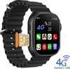 A smartwatch with a SIM card inserted, displayed on a white background. Anteprima dell’immagine prodotto