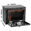 A black aluminum underbody truck box with dimensions labeled. Anteprima dell’immagine prodotto