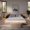Comodino Vicco Monty Nero 25 x 59.1 cm con 2 cassetti, Anteprima dell’immagine prodotto 6