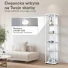 K-Möbel witryna szklana stojąca w kolorze białym (176x37x33 Podgląd zdjęcia produktu 5
