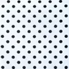 A repeating pattern of black polka dots on a white background. Anteprima dell’immagine prodotto