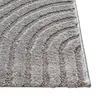 Teppich grau mit 3D-Linienmuster weich & elegant Größe - Produktbild-Vorschau 2