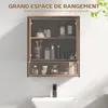 A bathroom cabinet filled with toiletries is shown hanging above a sink. Produktbild-Vorschau