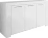 Dmora Credenza Amaculi 42x144x80h cm Bianco, Apertura Anteprima dell’immagine prodotto 1