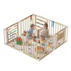 5,6 M Laufgitter Baby Faltbar Holz Mit Tür, Produktbild-Vorschau 10
