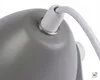 Tischlampe Metall E14 schwenkbar klein H: 20,5 cm Weiß Grau Produktbild-Vorschau 4