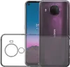 A clear product shot of a phone case and a phone. Produktbild-Vorschau