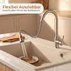 Ausziehbare Küchenarmatur aus Edelstahl 304, Mischbatterie Produktbild-Vorschau 2