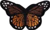 Schmetterling Braun Orange Emblem Aufnäher zum Aufbügeln Produktbild-Vorschau 1