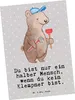 Mr. & Mrs. Panda Postkarte Klempner Herz - Grau Pastell - Produktbild-Vorschau 1