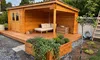 Gartenhaus Blockbohlenhaus CA2977 28 mm naturbelassen mit 3 Produktbild-Vorschau 4