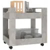 The Living Store Bürowagen Betongrau 60x45x60 cm Produktbild-Vorschau 3