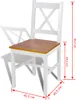vidaXL Esszimmerstühle 2 Stk. Weiß Kiefernholz Produktbild-Vorschau 4