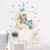 Wandtattoo Babybär auf dem Mond, 60 x 40 cm, Abziehbar für Produktbild-Vorschau 4