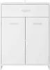 A white cabinet with a drawer and two doors. Náhled obrázku produktu