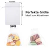 20 Stück Weiß Organzabeutel, 10 x 15 cm Organzasäckchen Produktbild-Vorschau 2