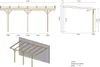 Tettoia posto auto coperto in legno 3x5.24 m - 15 m2 - Anteprima dell’immagine prodotto 2