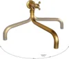 Wasserhahn Messing Antik, Wandmontage 180° Schwenkbar Produktbild-Vorschau 5