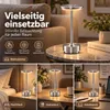 2er Set Kabellose Dimmbare LED Akku Tischleuchten, Touch Produktbild-Vorschau 4