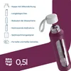 Bouteille en verre Wessper avec housse en silicone – 0,5 L Voir les images du produit 2